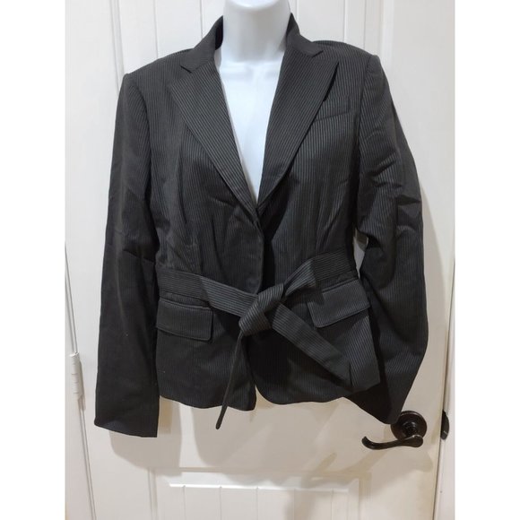 BCBGMAXAZRIA Jacket Single Button Blazer Size M Medium Gray Heather - Picture 12 of 12